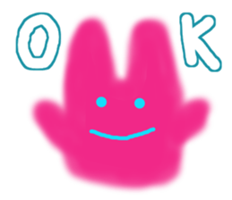 Lucky pink bunny sticker #8710106