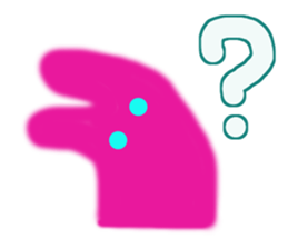 Lucky pink bunny sticker #8710108