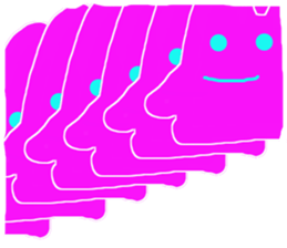 Lucky pink bunny sticker #8710117