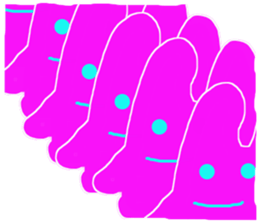 Lucky pink bunny sticker #8710118