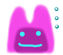 Lucky pink bunny sticker #8710121