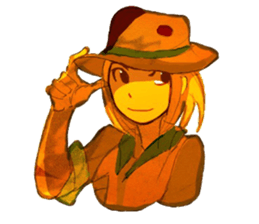 Girls pointing at stuff sticker #8710421