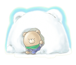 Cute bear and rabbit 4 by Torataro sticker #8710380
