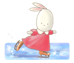 Cute bear and rabbit 4 by Torataro sticker #8710382