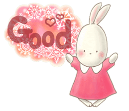 Cute bear and rabbit 4 by Torataro sticker #8710400