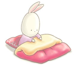 Cute bear and rabbit 4 by Torataro sticker #8710408