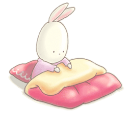 Cute bear and rabbit 4 by Torataro sticker #8710408
