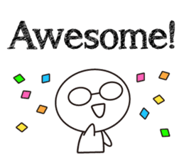 Trivial conversation in English sticker #8711062