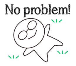 Trivial conversation in English sticker #8711072