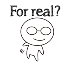 Trivial conversation in English sticker #8711077