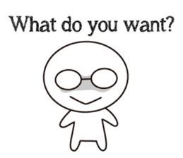 Trivial conversation in English sticker #8711081