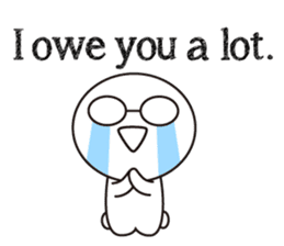 Trivial conversation in English sticker #8711082