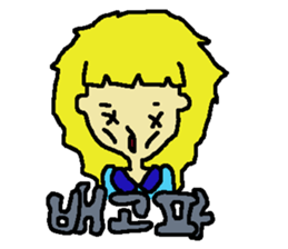 Graffiti style korean sticker #8711143