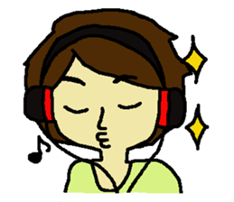 Graffiti style korean sticker #8711152