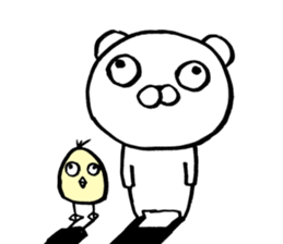 bear which focus of eyes does not fit sticker #8711530