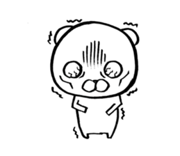 bear which focus of eyes does not fit sticker #8711535