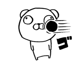 bear which focus of eyes does not fit sticker #8711545