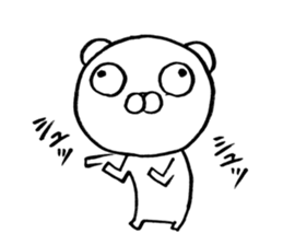 bear which focus of eyes does not fit sticker #8711548