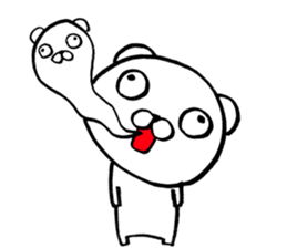 bear which focus of eyes does not fit sticker #8711552