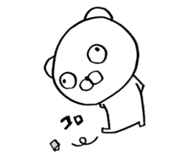 bear which focus of eyes does not fit sticker #8711559