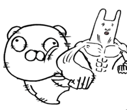 bear which focus of eyes does not fit sticker #8711564