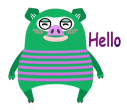 Striped Zupipip (English) sticker #8711810