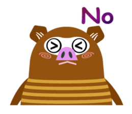 Striped Zupipip (English) sticker #8711812