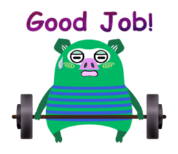 Striped Zupipip (English) sticker #8711816