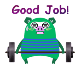 Striped Zupipip (English) sticker #8711816