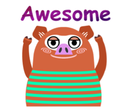 Striped Zupipip (English) sticker #8711818