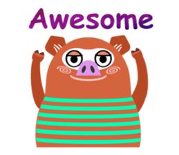 Striped Zupipip (English) sticker #8711818