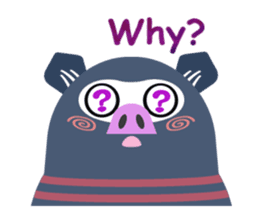 Striped Zupipip (English) sticker #8711820