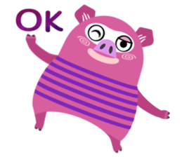 Striped Zupipip (English) sticker #8711821