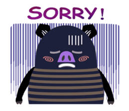 Striped Zupipip (English) sticker #8711823