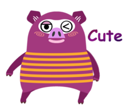 Striped Zupipip (English) sticker #8711824