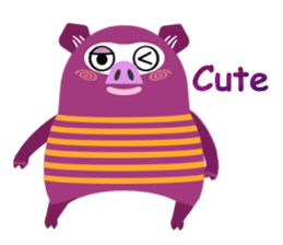 Striped Zupipip (English) sticker #8711824