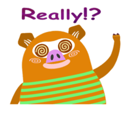 Striped Zupipip (English) sticker #8711825