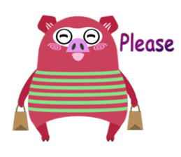 Striped Zupipip (English) sticker #8711829