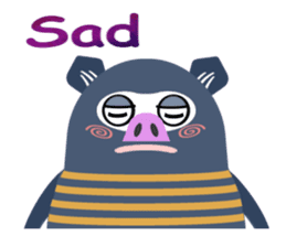 Striped Zupipip (English) sticker #8711831