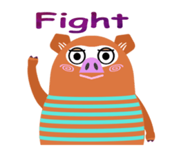 Striped Zupipip (English) sticker #8711832