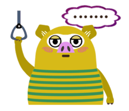 Striped Zupipip (English) sticker #8711834