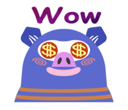 Striped Zupipip (English) sticker #8711836