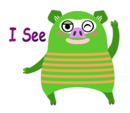 Striped Zupipip (English) sticker #8711838