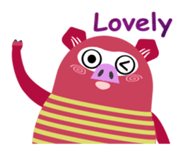 Striped Zupipip (English) sticker #8711846