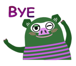 Striped Zupipip (English) sticker #8711848