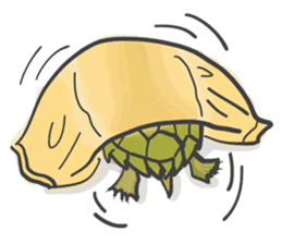 Turtles like to sleep sticker #8712010