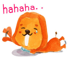 Poet-Lion sticker #8713186