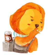 Poet-Lion sticker #8713198