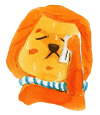 Poet-Lion sticker #8713207