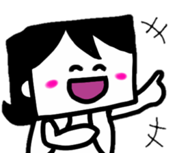 The housewife who did a square face sticker #8714994